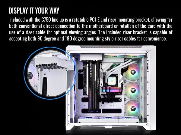 Thermaltake CTE C750 TG ARGB Snow Case